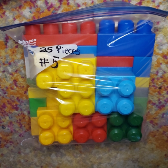 FisherPrice Toys Mega Bloks And Kids Work Building Blocks Used 35